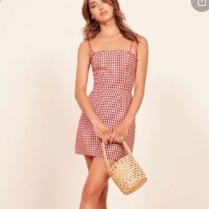 Reformation Ava mini dress Gingham